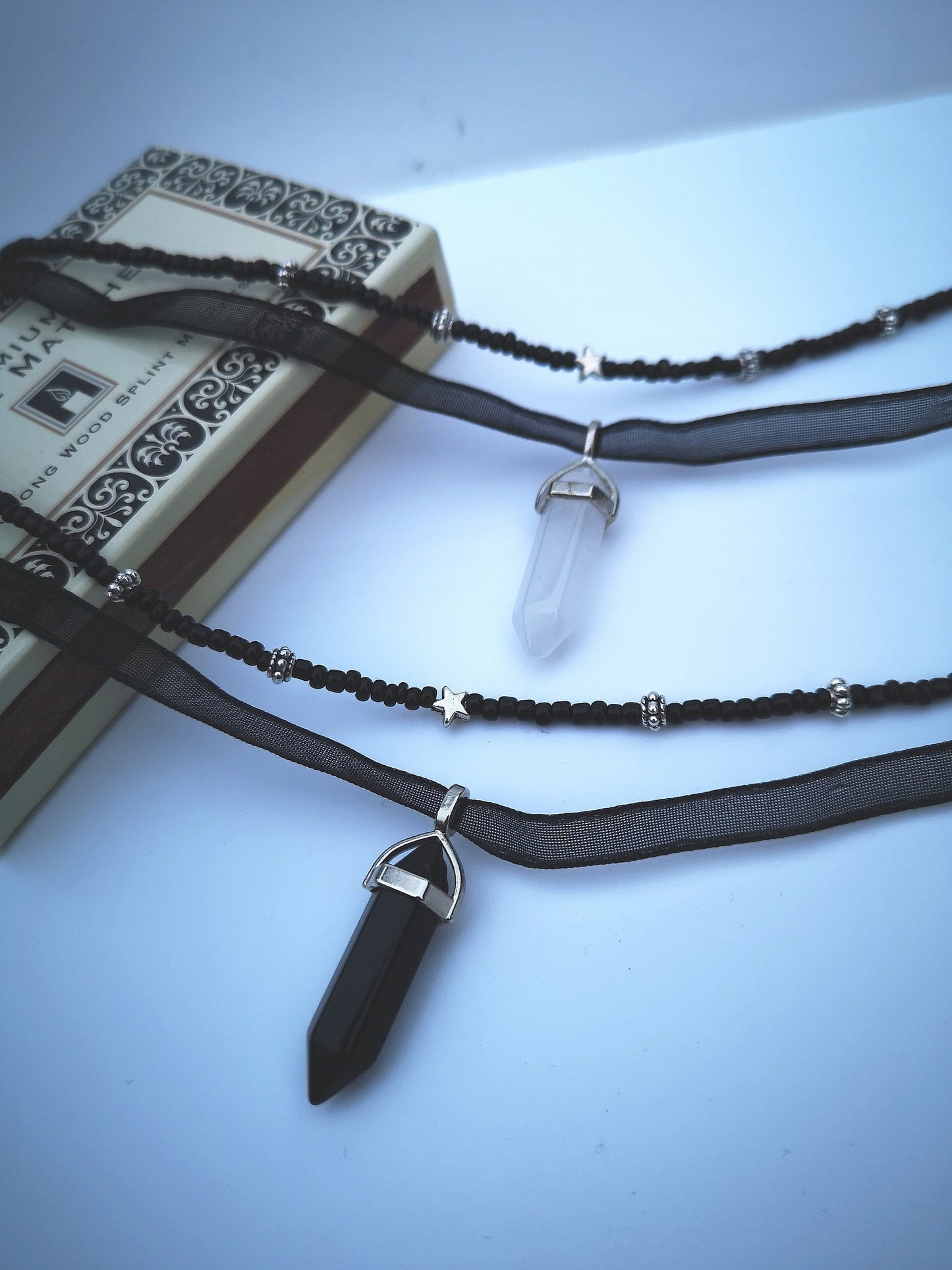 Agate Choker Necklace - Two colours available