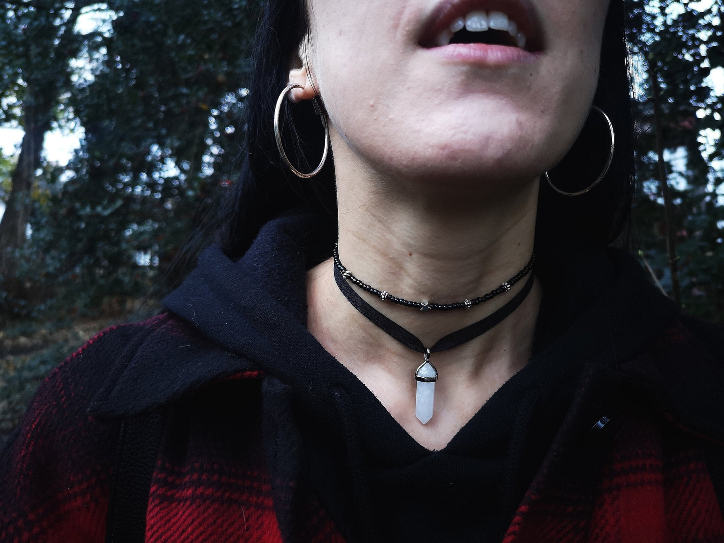 Agate Choker Necklace - Two colours available