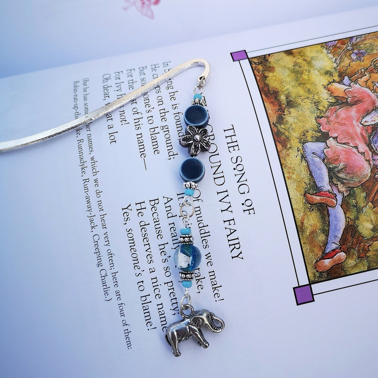 Silver Elephant Bookmark